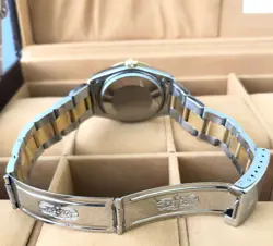Rolex Oyster Perpetual 1038 34mm Year 1987 White Dial Automatic Steel & Gold