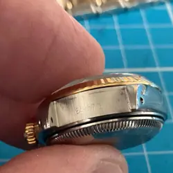 ROLEX OYSTER PERPETUAL DATE JUST LADIES REF 69173 STEEL & GOLD 26MM SAPPHIRE