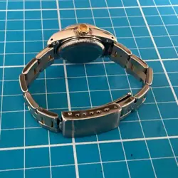ROLEX OYSTER PERPETUAL DATE JUST LADIES REF 69173 STEEL & GOLD 26MM SAPPHIRE