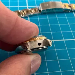 ROLEX OYSTER PERPETUAL DATE JUST LADIES REF 69173 STEEL & GOLD 26MM SAPPHIRE