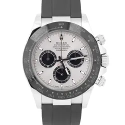 NEW PAPERS ROLEX DAYTONA SILVER GHOST 18K GOLD OYSTERFLEX 40MM 116519 LN BOX