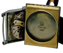 Vintage  1920´s ROLEX Marconi dial stainless steel Rectangular case mens watch