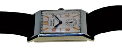 Vintage  1920´s ROLEX Marconi dial stainless steel Rectangular case mens watch