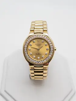 $25,000 2ct Diamond ROLEX CELLINI 30mm MIDSIZE 18k Yellow Gold Ladies Watch 100g
