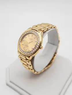 $25,000 2ct Diamond ROLEX CELLINI 30mm MIDSIZE 18k Yellow Gold Ladies Watch 100g