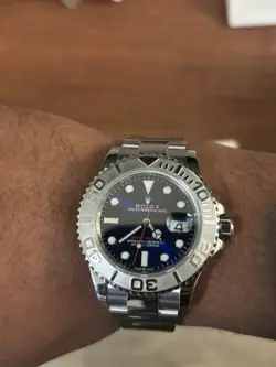 Rolex Yacht  Master 116622 Rhodium Dial Blue Hand 2017 40mm