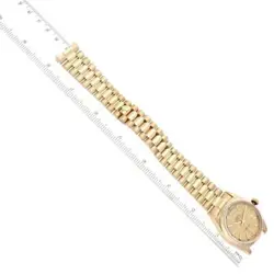 ROLEX PRESIDENT DAY DATE YELLOW GOLD CHAMPAGNE DIAL MENS WATCH 18038