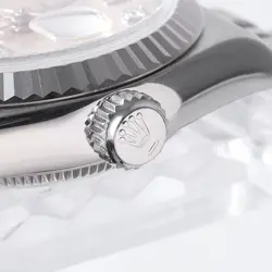 ROLEX DATEJUST 10P DIAMOND 69174G SILVER T NUMBER SECOND HAND WOMEN
