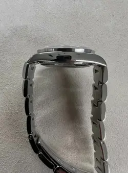 ROLEX AIR-KING 14010 SILVER OYSTER BRACELET WITH SILVER BEZEL