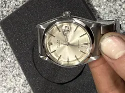 ROLEX OYSTERDATE 6694 SILVER OYSTER BRACELET WITH SILVER BEZEL