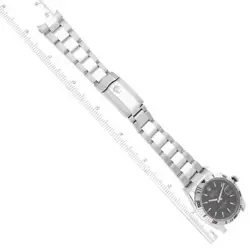 ROLEX TURNOGRAPH WHITE GOLD BEZEL BLACK DIAL STEEL MENS WATCH 116264