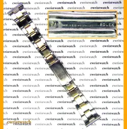Genuine 50's Rolex WAB Solid Gold/SS Stretch Rivets Bracelet 20mm Straight Ends