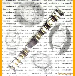 Genuine 50's Rolex WAB Solid Gold/SS Stretch Rivets Bracelet 20mm Straight Ends