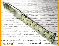 Genuine 50's Rolex WAB Solid Gold/SS Stretch Rivets Bracelet 20mm Straight Ends