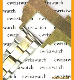 Genuine 50's Rolex WAB Solid Gold/SS Stretch Rivets Bracelet 20mm Straight Ends