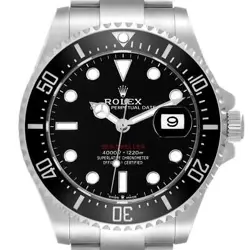 ROLEX SEADWELLER 43MM 50TH ANNIVERSARY STEEL MENS WATCH 126600 BOX CARD