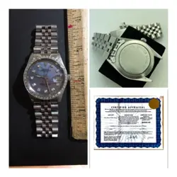 Rolex / Tudor Oyster Date 18K White Gold & SS w VS1 / GH Diamond Bezel & Face