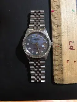 Rolex / Tudor Oyster Date 18K White Gold & SS w VS1 / GH Diamond Bezel & Face