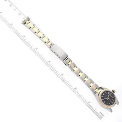 ROLEX DATEJUST STEEL YELLOW GOLD BLACK DIAL LADIES WATCH 79163