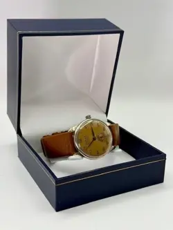 VINTAGE ROLEX  MARCONI SPECIAL WATCH ORIGINAL - SILVER PLATED - CASE 34MM