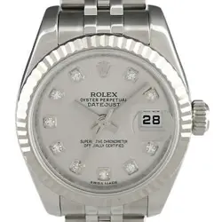 ROLEX DATEJUST 179174G WG DIAMOND AUTOMATIC LADIES #BS095