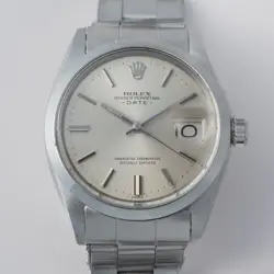ROLEX OYSTER PERPETUAL DATE 1500 VINTAGE SELF-WINDING SS CASE & BELT 1971