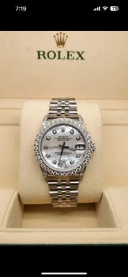 BEZEL/LUGS/WHITE MOP ROMAN