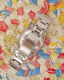 Rolex Date 34mm 1500 Silver Cream Oyster Bracelet Domed Bezel 1979 Clean Nice