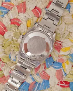 Rolex Date 34mm 1500 Silver Cream Oyster Bracelet Domed Bezel 1979 Clean Nice