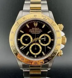 1994 ROLEX ZENITH DAYTONA REF 16523 - MEN'S VINTAGE STEEL/GOLD WATCH