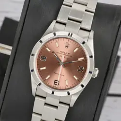 Rolex AirKing 14010 Salmon Dial 34mm