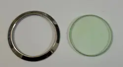 Rolex SAPPHIRE GLASS CRYSTAL and BEZEL MILGAUSS 116400GV GREEN B25-318 Authentic