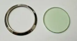 Rolex SAPPHIRE GLASS CRYSTAL and BEZEL MILGAUSS 116400GV GREEN B25-318 Authentic