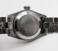 RARE $9000 ROLEX DATEJUST WHITE MOP Emerald Diamond SS Ladies Watch SERVICED