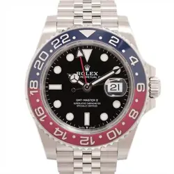 ROLEX GMT MASTER II 126710BLRO SS AT BLACK DIAL JUBILEE BRACELET 3 EXTRA LINKS
