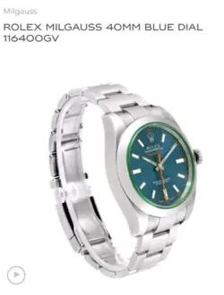 ROLEX MILGAUSS 40MM BLUE DIAL 116400GV