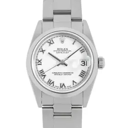 ROLEX DATEJUST 78240 WHITE ROME Y NUMBER SECOND HAND BOYS (UNISEX)