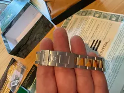 ROLEX 16613-SUBMARINER-JUST BACK FROM FULL SERVICE!-BOX & PAPERS! FREE FEDEX!