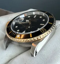 ROLEX 16613-SUBMARINER-JUST BACK FROM FULL SERVICE!-BOX & PAPERS! FREE FEDEX!