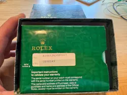ROLEX 16613-SUBMARINER-JUST BACK FROM FULL SERVICE!-BOX & PAPERS! FREE FEDEX!