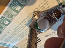 ROLEX 16613-SUBMARINER-JUST BACK FROM FULL SERVICE!-BOX & PAPERS! FREE FEDEX!