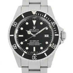 ROLEX SEA-DWELLER 16600 BLACK ALL TRITIUM W NUMBER SECOND HAND MENS