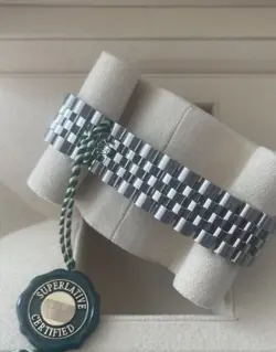 Rolex Women's Datejust 36 White Gold & Steel 116244 Silver Floral With box paper