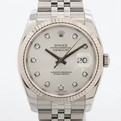 ROLEX DATEJUST 116234G SS×WG AT SILVER-FACE 3 EXTRA LINKS