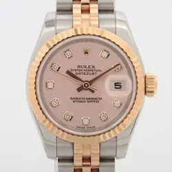 ROLEX DATEJUST 179171G SS×PG AT PINK-FACE 1 EXTRA LINK