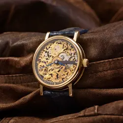 Skeleton Rolex Watch Men Vintage Brass 41mm case Luxury Antique Movement 1920s