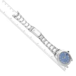 ROLEX DATEJUST II 41MM BLUE ROMAN DIAL STEEL MENS WATCH 116300