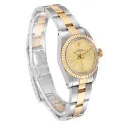 ROLEX OYSTER PERPETUAL STEEL YELLOW GOLD LADIES WATCH 67193