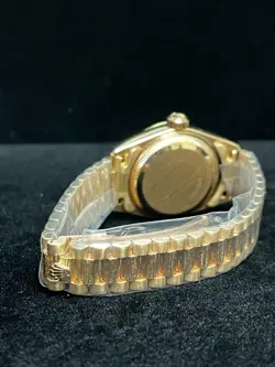 1991 Rolex Ladies President 69278 Datejust Champagne Dial 18kt Bark 26mm