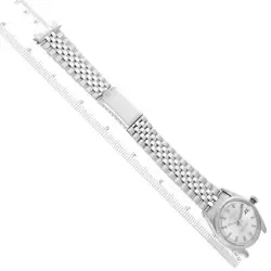 ROLEX DATEJUST STEEL WHITE GOLD SILVER DIAL VINTAGE MENS WATCH 1601